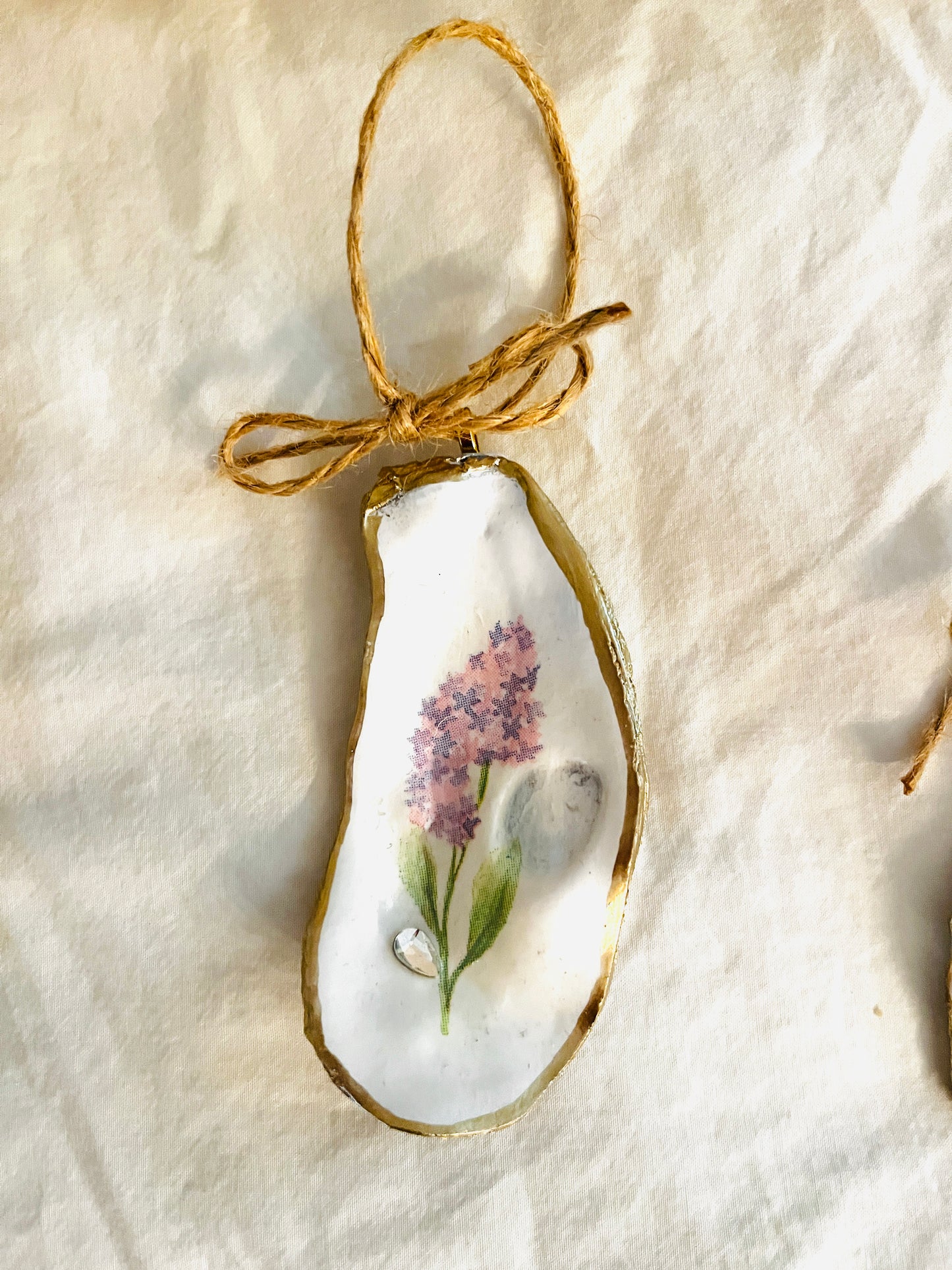 Lilac Oyster Shell Ornament