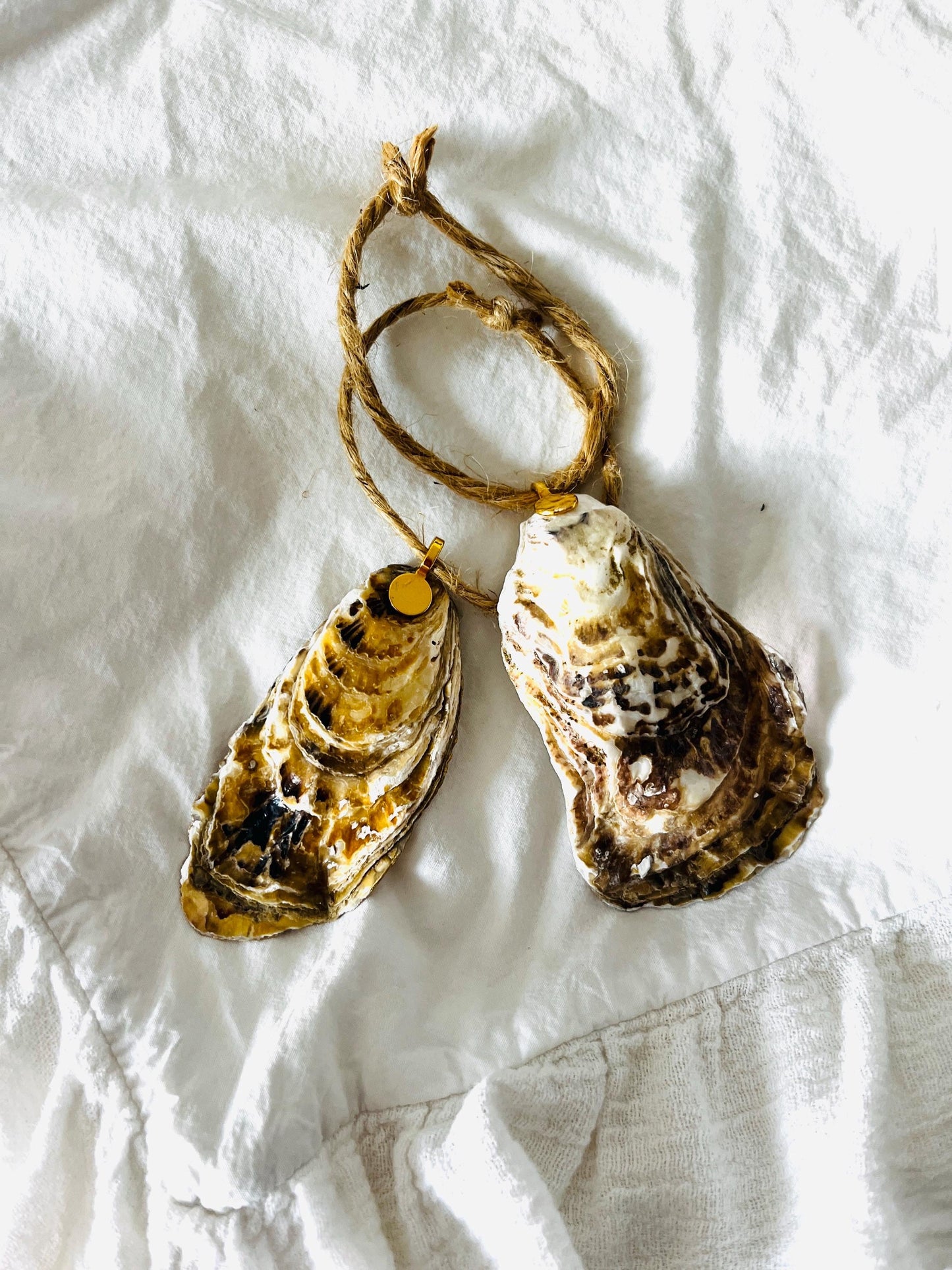 Pickleball Oyster Shell Ornament