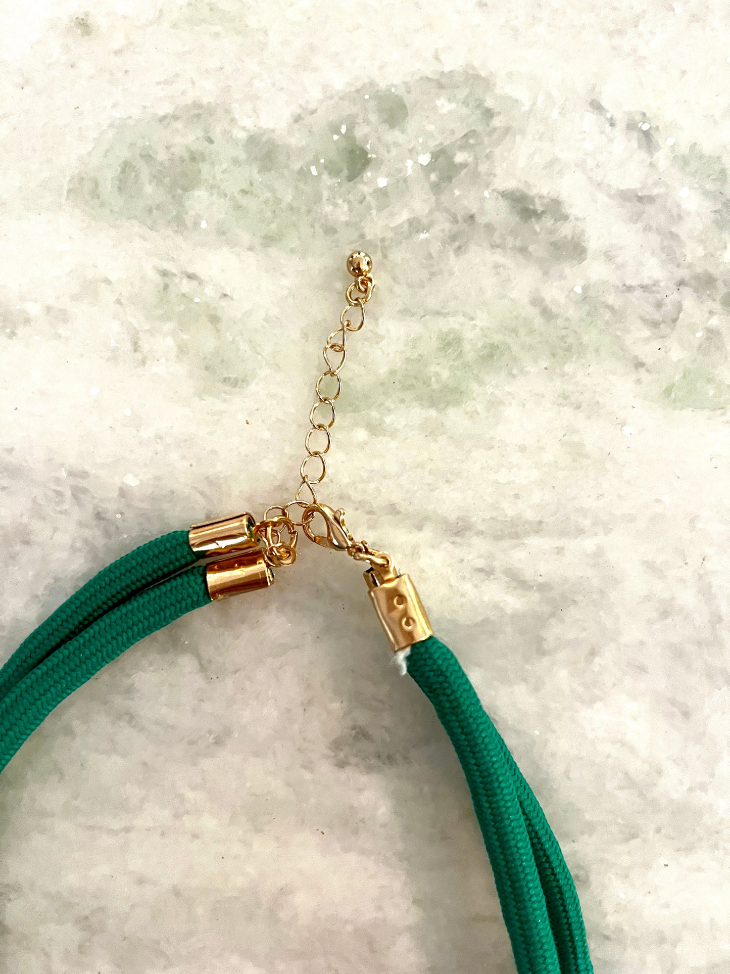 Sanibel Collection: Green Knotted Shell Necklace
