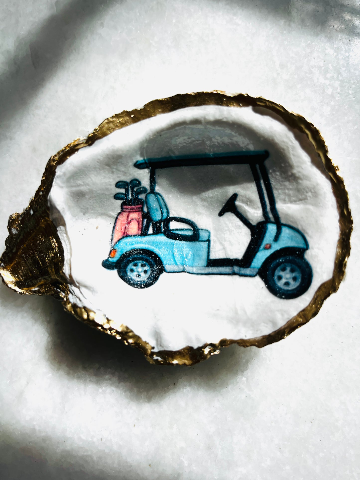 Golf Cart Shell Jewelry/Trinket Dish