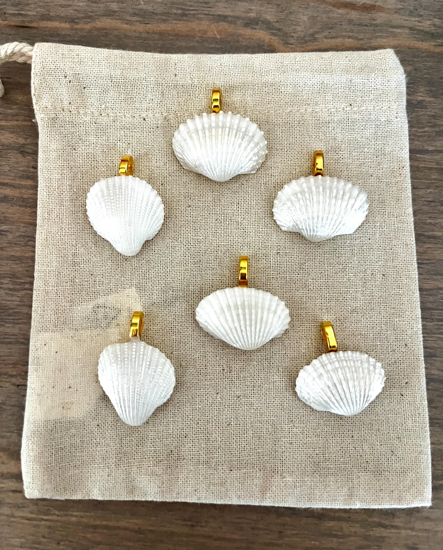 Luxe Seashell Pendant Charm - Medium