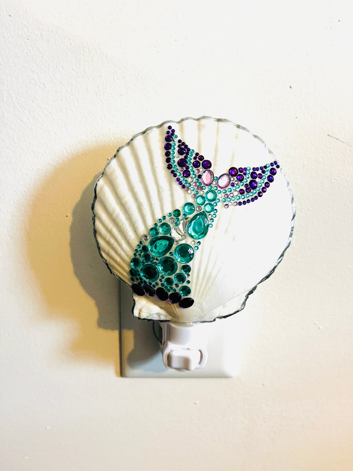 Rhinestone mermaid nightlight