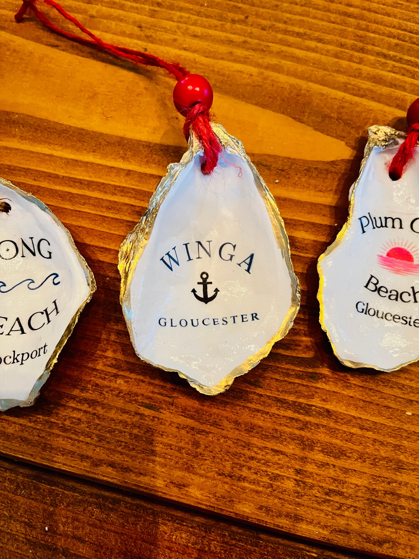 Favorite Beach Oyster Shell Ornament