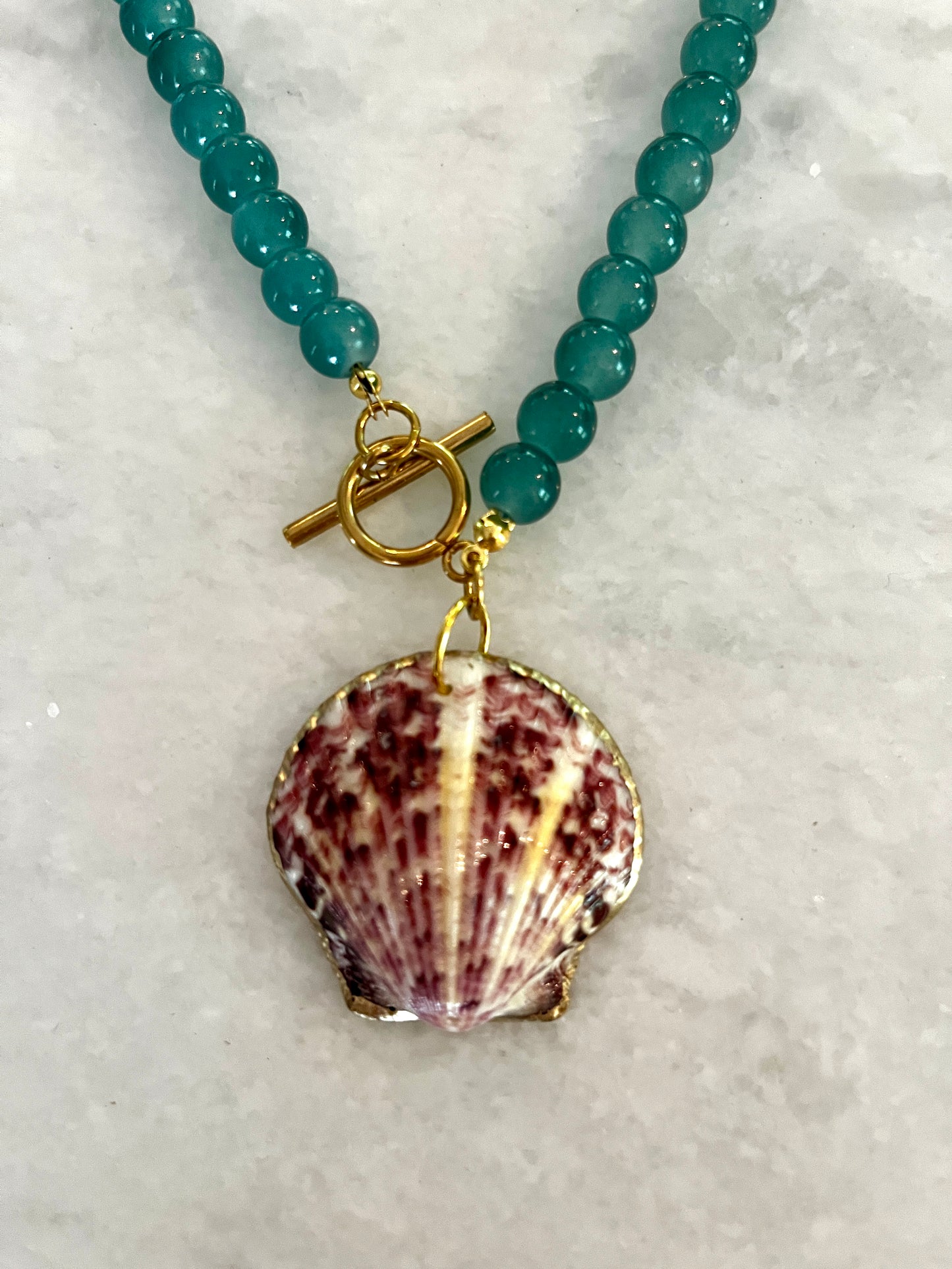 Sanibel Collection: Soft Blue Shell Necklace