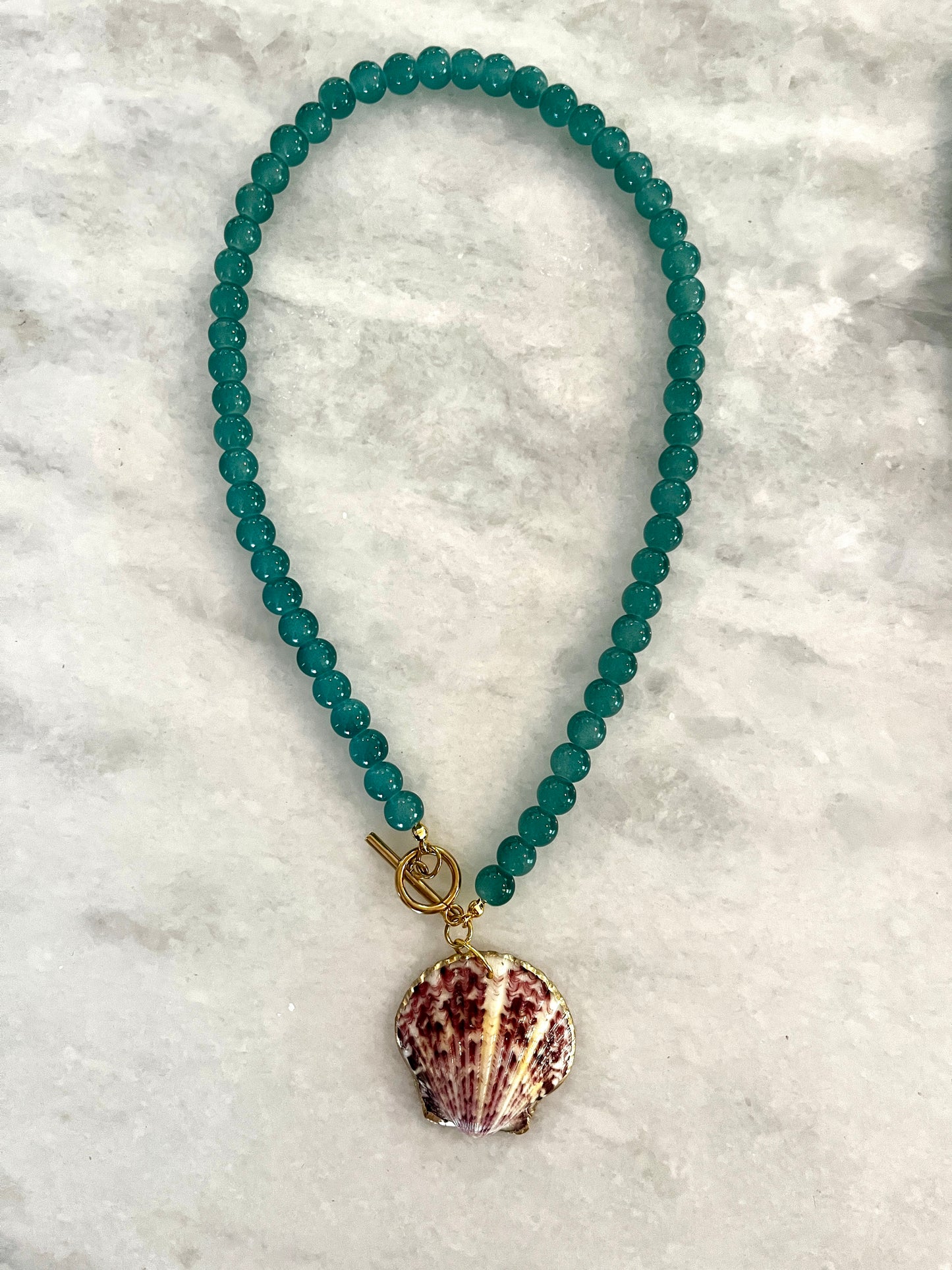Sanibel Collection: Soft Blue Shell Necklace