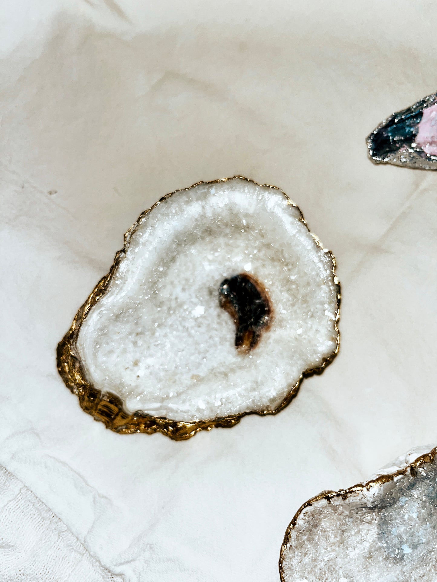 NEW! Glass Embellished Seashell