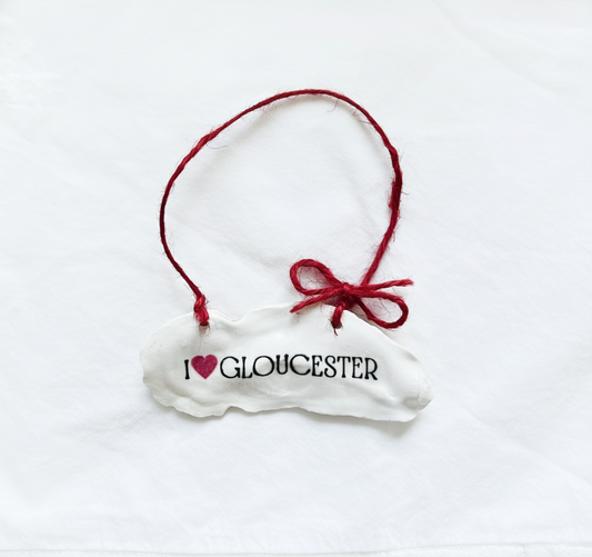 I❤️Gloucester oyster shell ornament