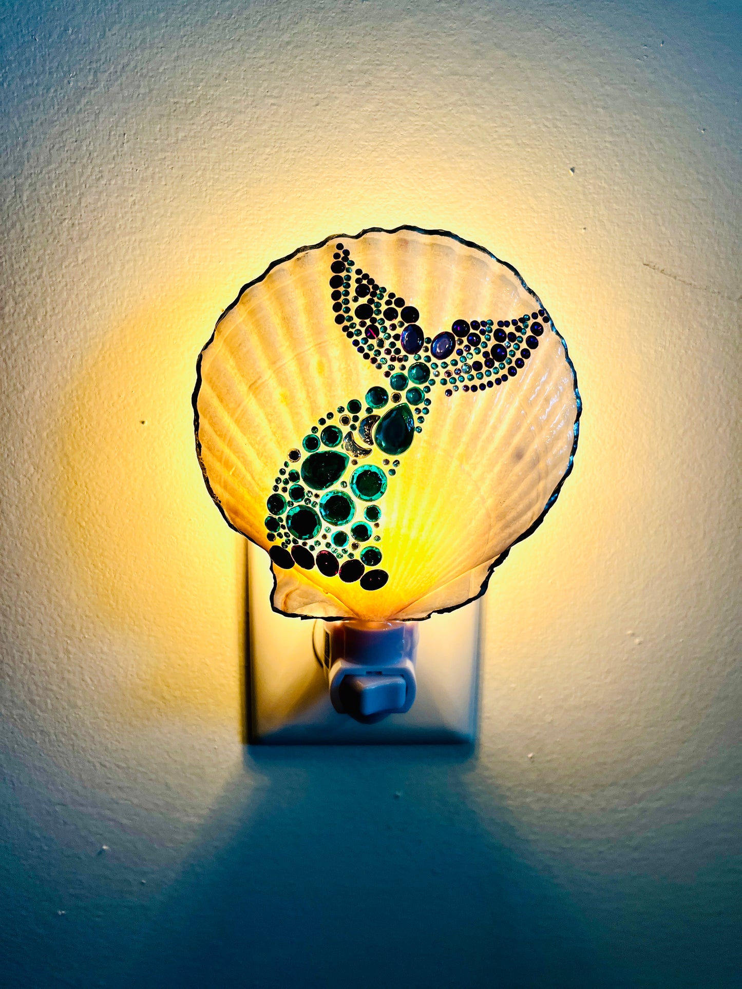 Rhinestone mermaid nightlight