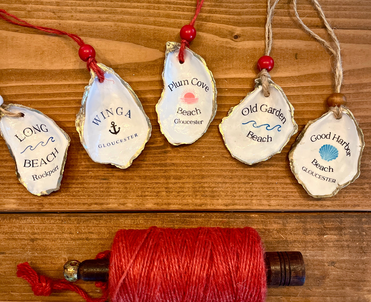 Favorite Beach Oyster Shell Ornament