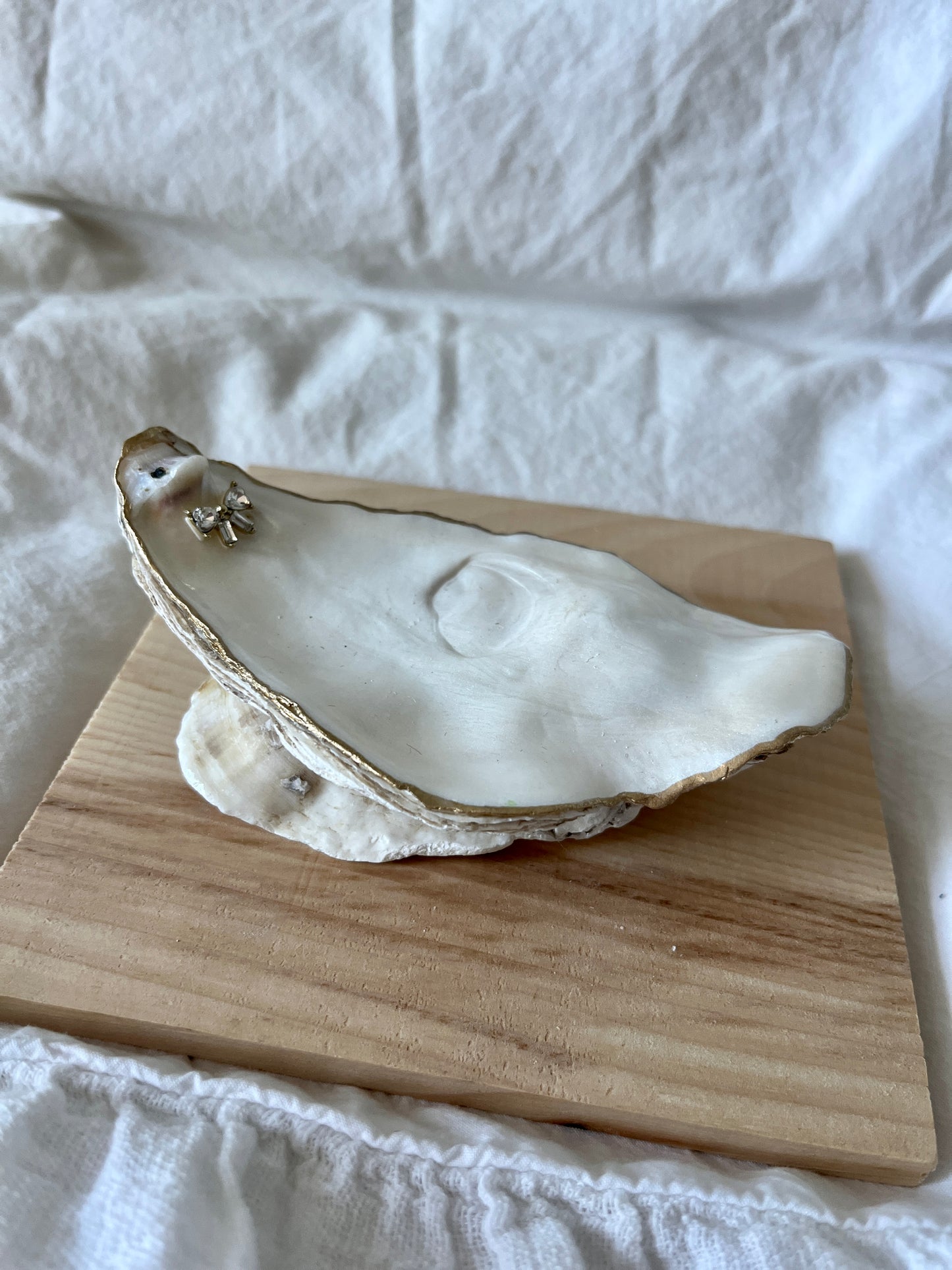 Stacked Butterfly Oyster Shell Jewelry Dish