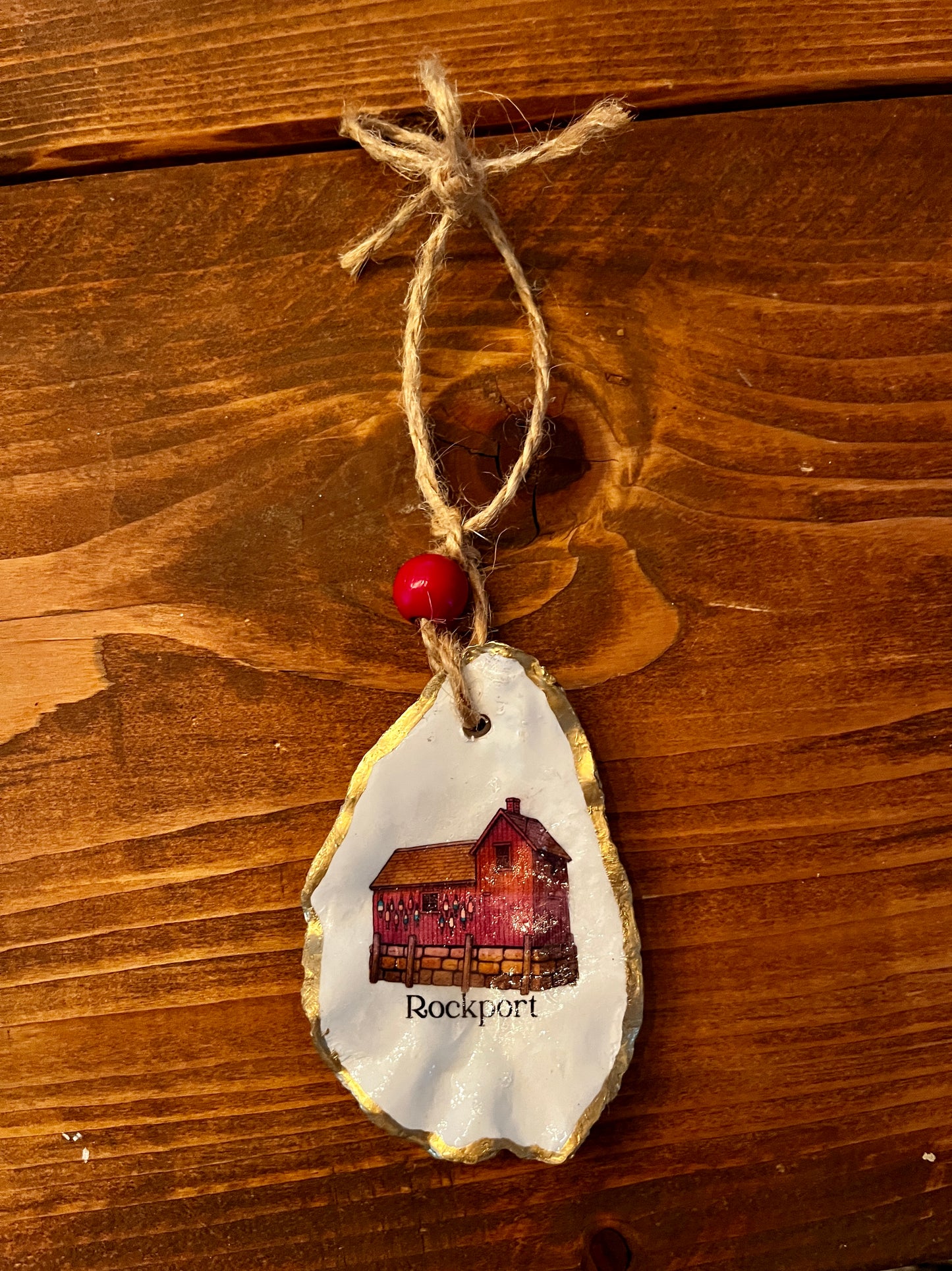 Motif #1 Rockport oyster shell ornament