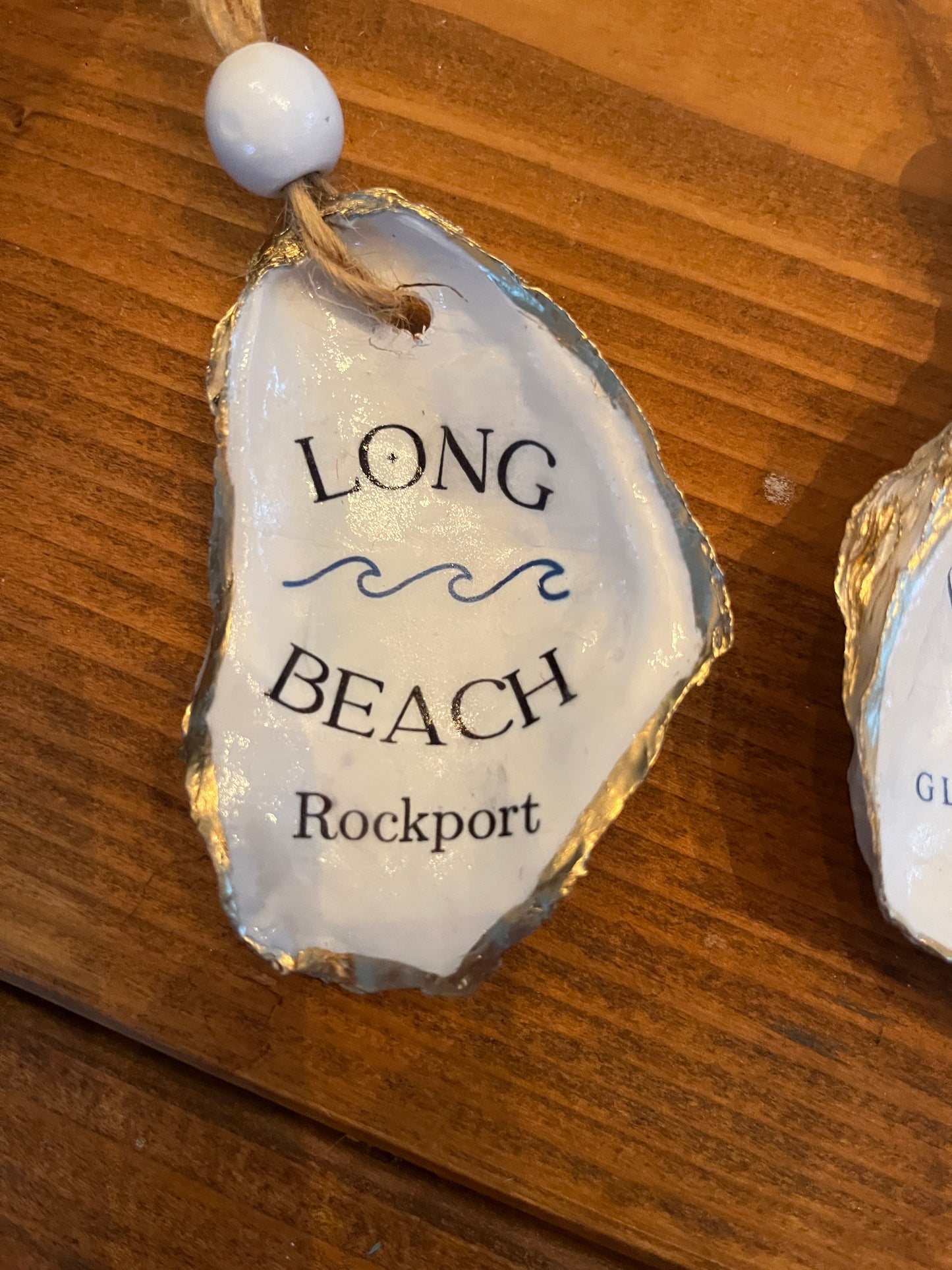 Favorite Beach Oyster Shell Ornament