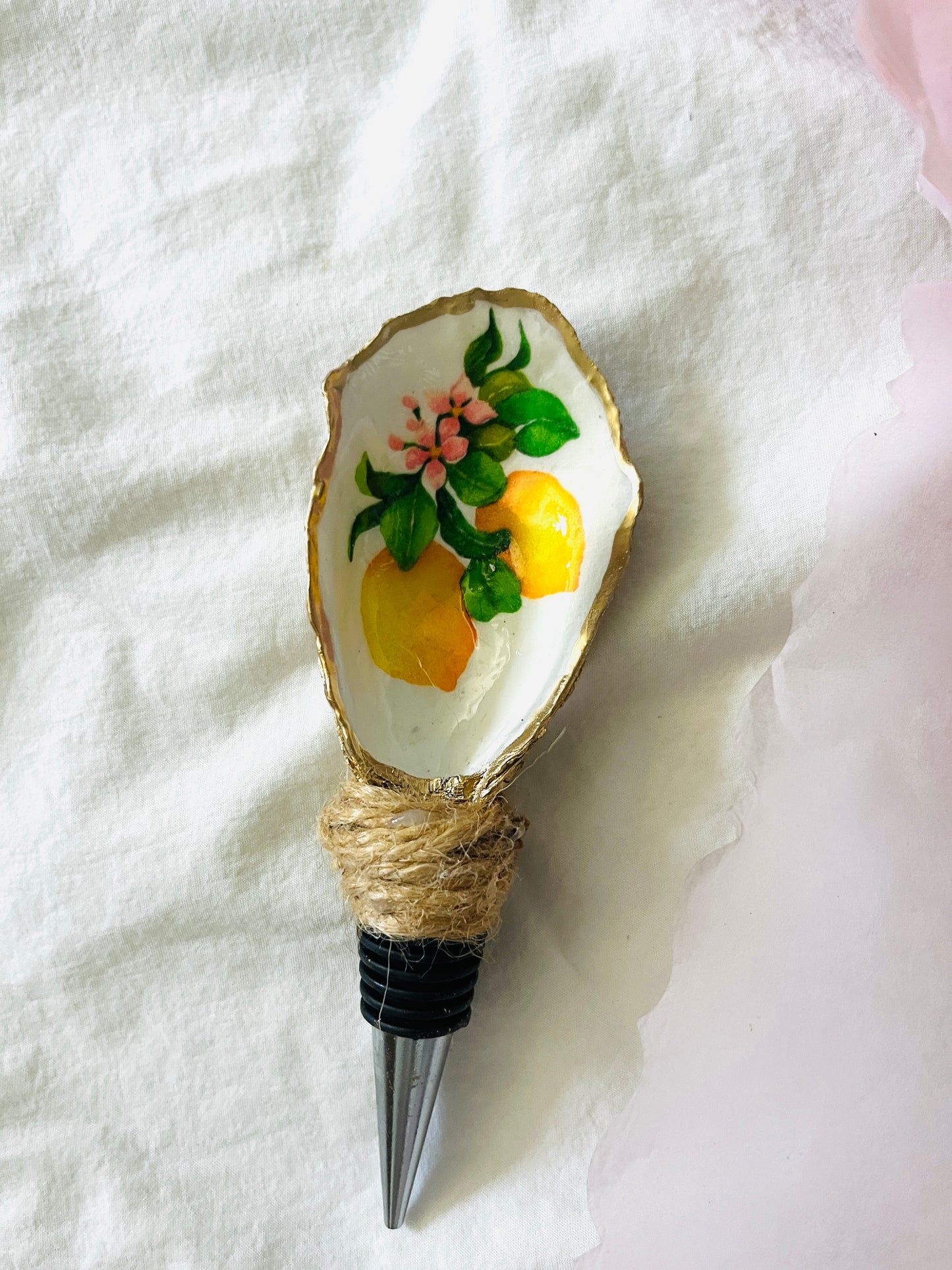 Oyster Shell Bottle Toppers