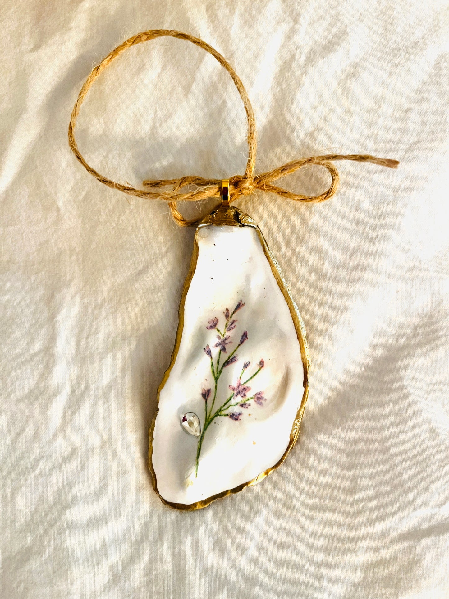 Wildflower Oyster Shell Ornaments