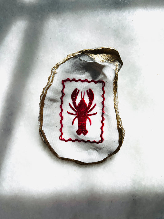 Lobster Oyster Shell Jewelry/Trinket Dish