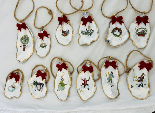 12 Days of Christmas Ornament Set