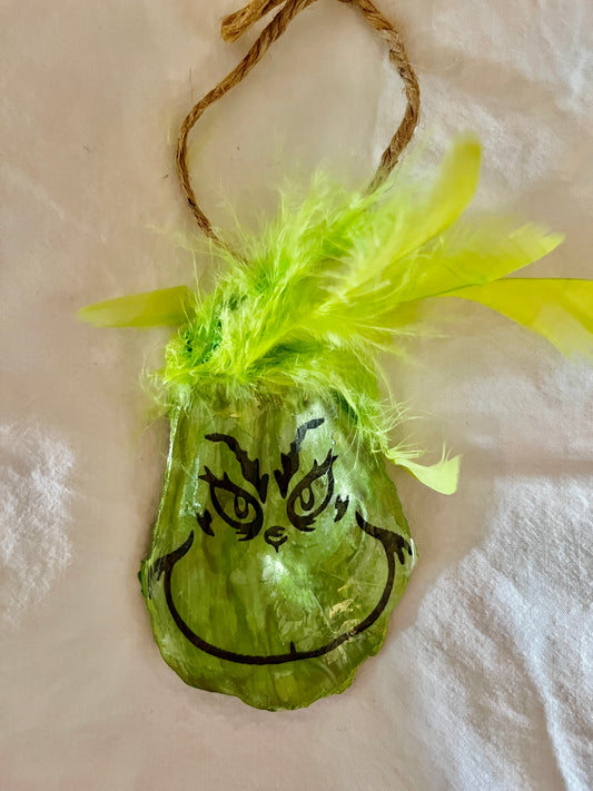 Grinch Oyster Ornament