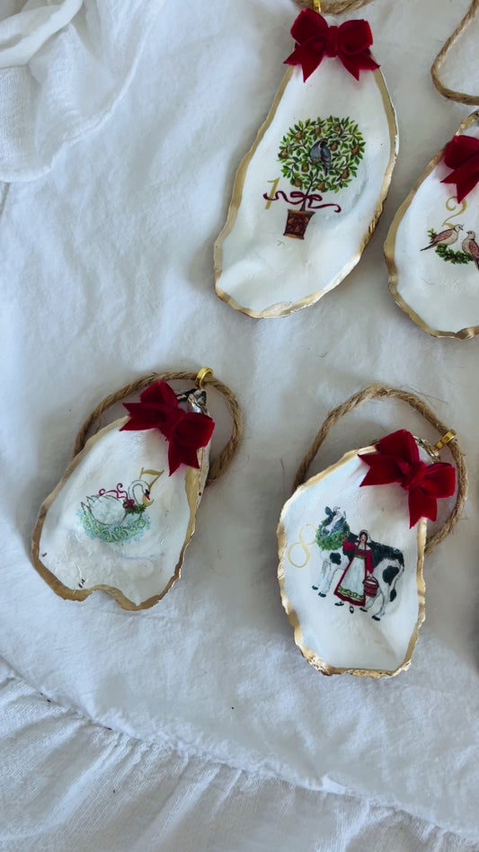 12 Days of Christmas Ornament Set